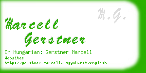 marcell gerstner business card